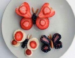 Оформление блюд из ягод для детей